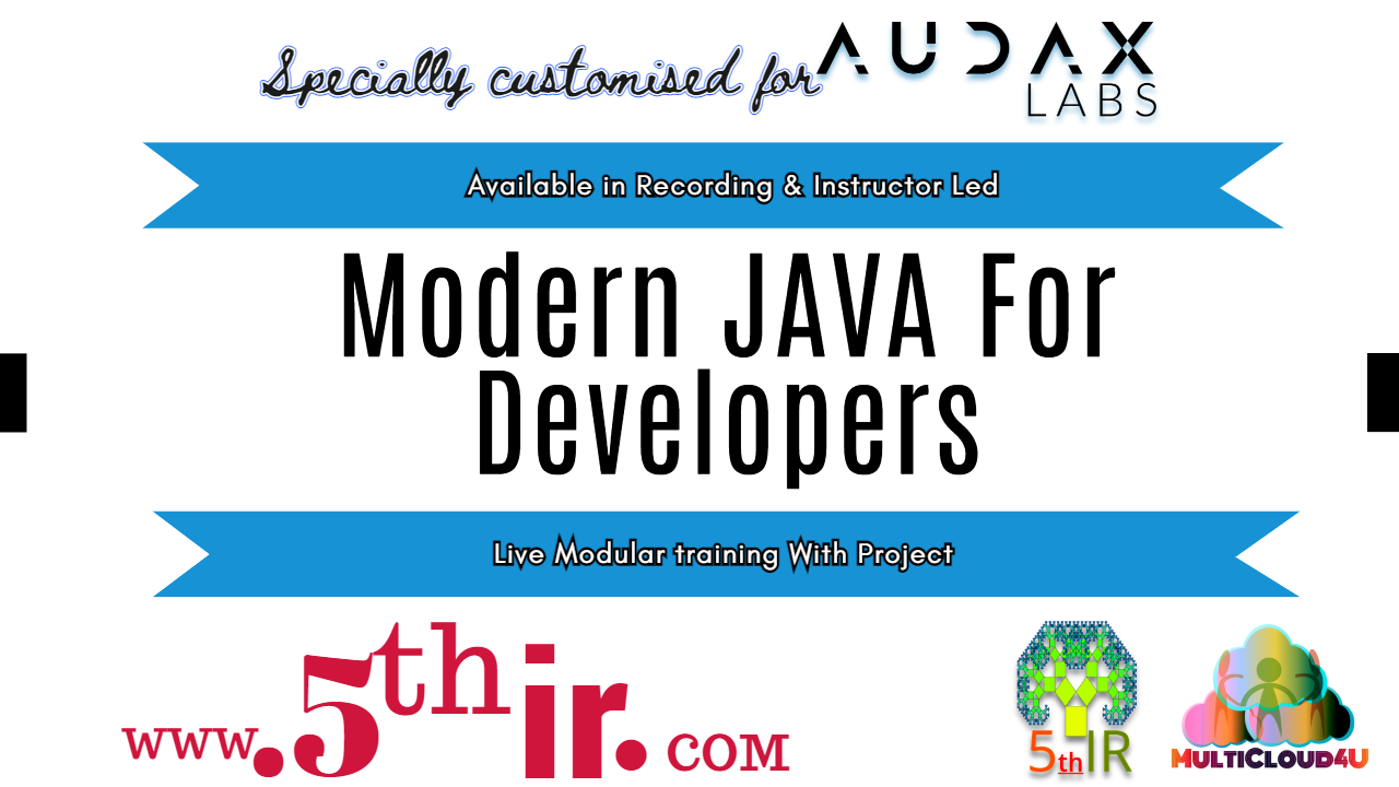 JAVA Course-Live Modular Training with project for Enterprise Developer